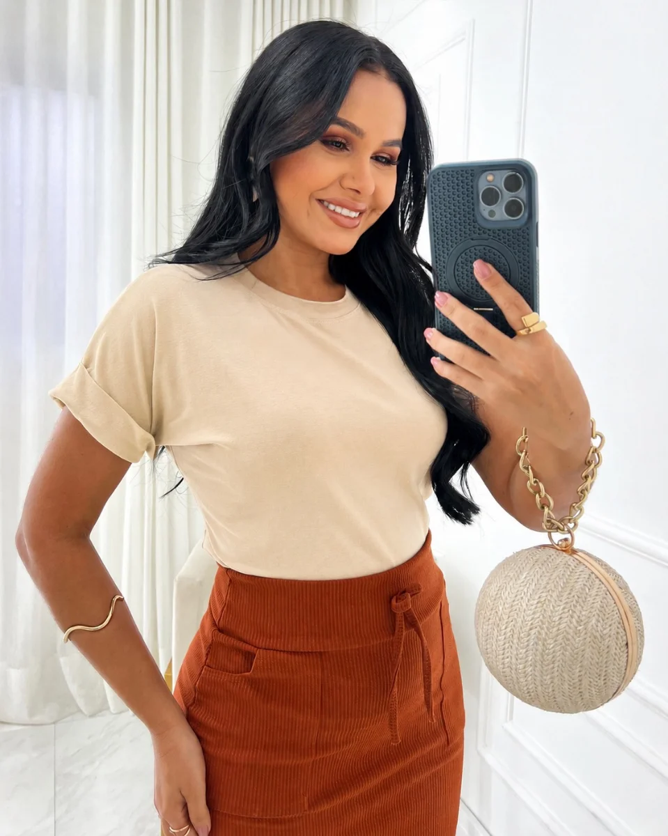 Blusa Tecido viscolaycra