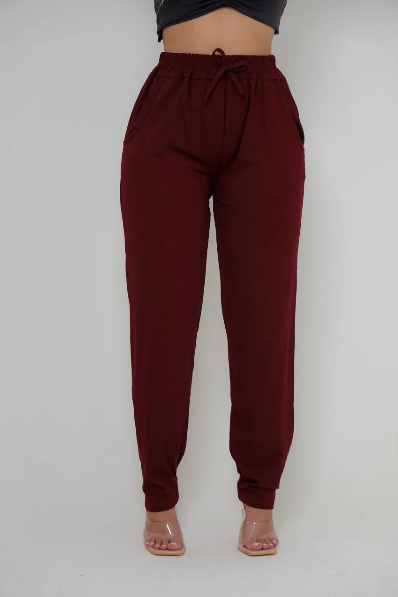 Calça feminina VISCOLYCRA Cor Marsala - 3