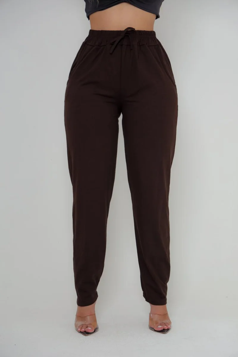 Calça feminina VISCOLYCRA Cor Marron - 2