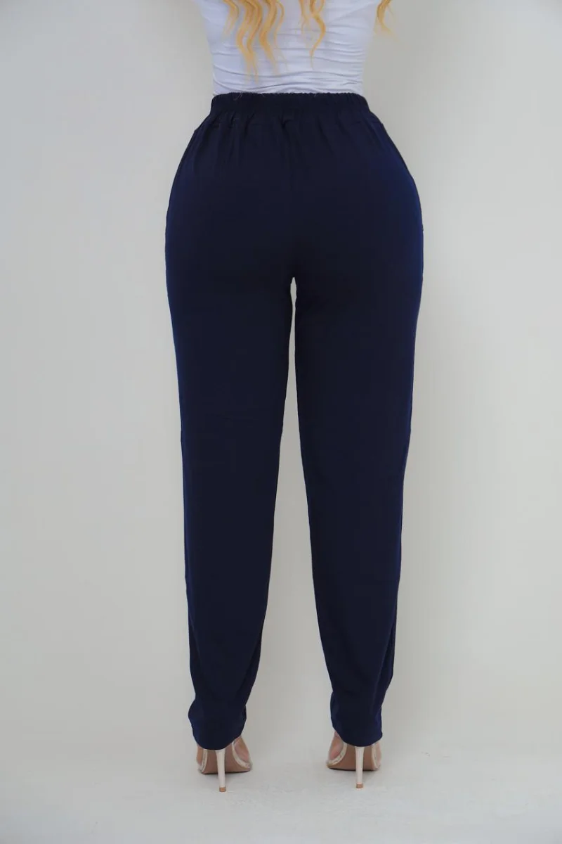 Calça feminina VISCOLYCRA Cor azul marinho - 3